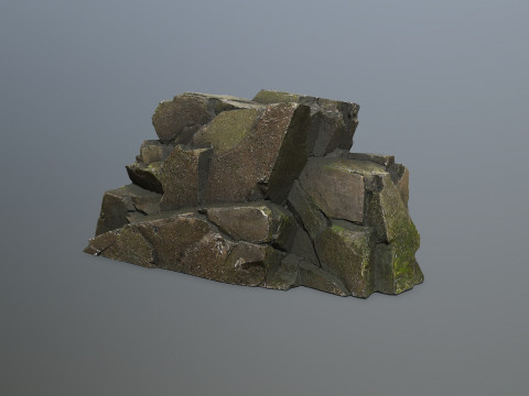 Forest rocks 3D Модель
