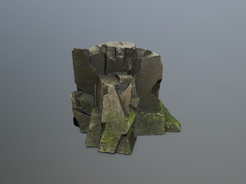 Forest rocks 3D Модель