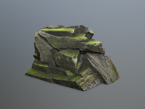 Forest rocks 3D Модель