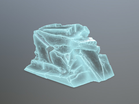 Ice rocks 3D Model