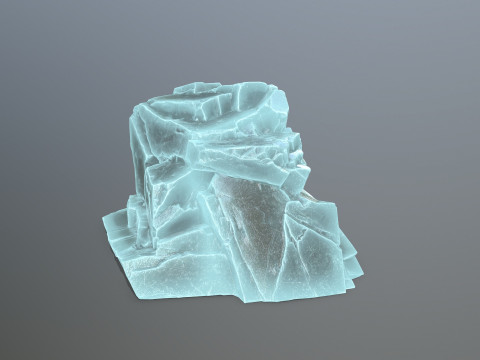 Ice rocks 3D Model