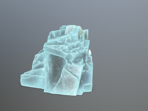 Ice rocks 3D Model