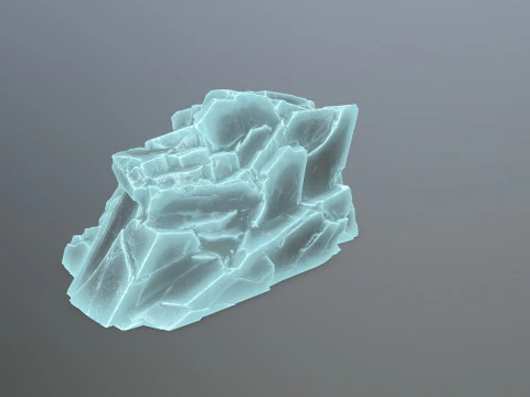 Ice rocks 3D Model
