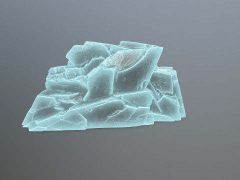 Ice rocks 3D Model