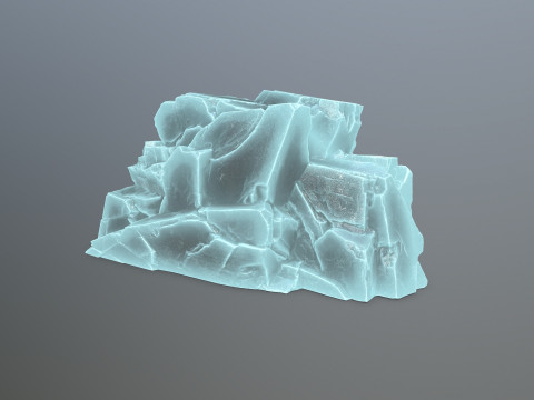 Ice rocks 3D Model