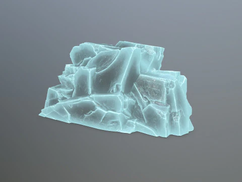 Ice rocks 3D Model