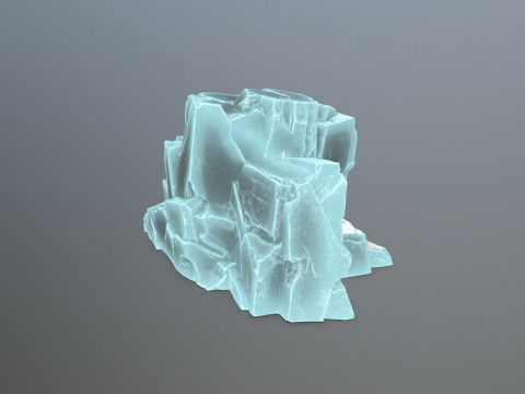 Ice rocks 3D Model