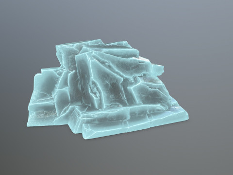 Ice rocks 3D Model