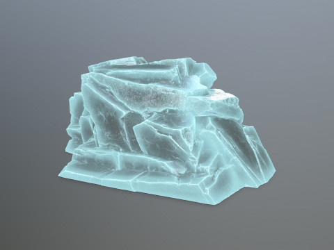 Ice rocks 3D Model