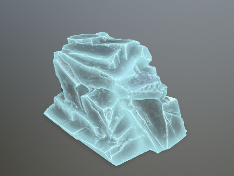 Ice rocks 3D Model