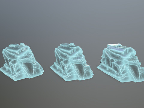 Ice rocks 3D Model