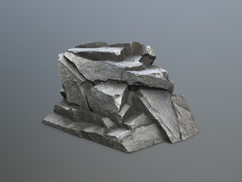Cliff rocks 3D Model