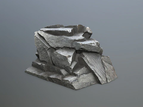 Cliff rocks 3D Model