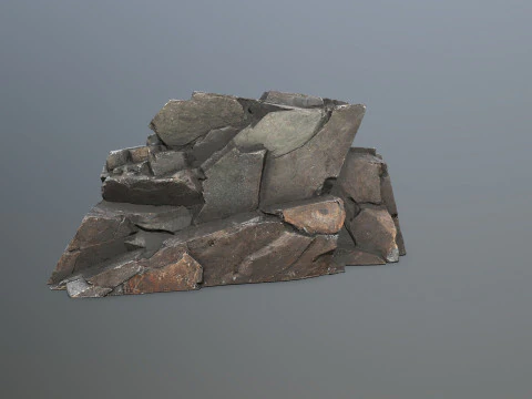 Cliff rocks 3D Model