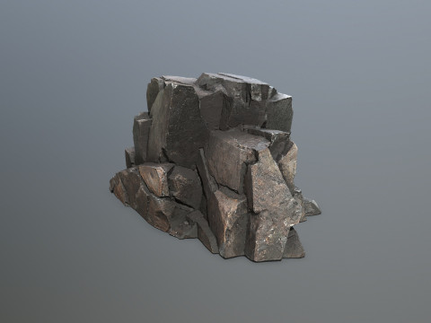 Cliff rocks 3D Model