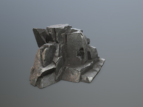 Cliff rocks 3D Model