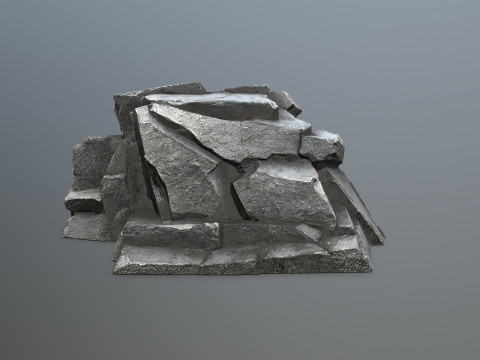 Cliff rocks 3D Model