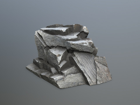 Cliff rocks 3D Model