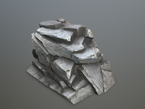 Cliff rocks 3D Model