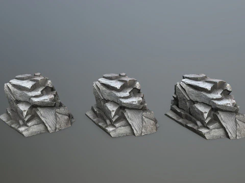 Cliff rocks 3D Model