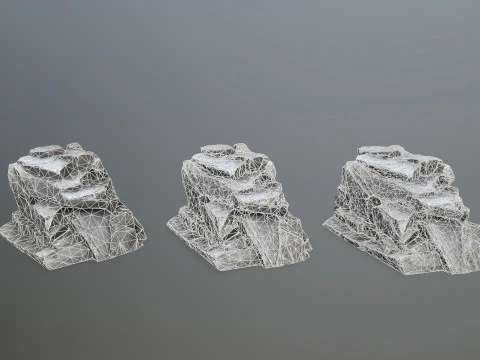 Cliff rocks 3D Model