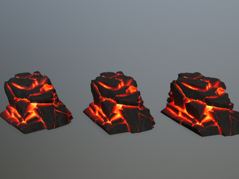 Lava rocks 3D Model