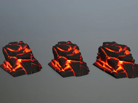 Lava rocks 3D Model