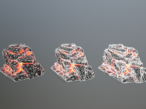Lava rocks 3D Model
