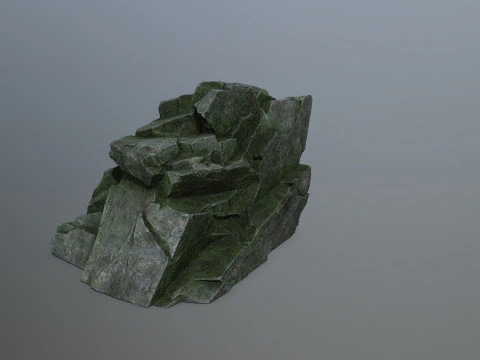 Mossy rocks 3D Model