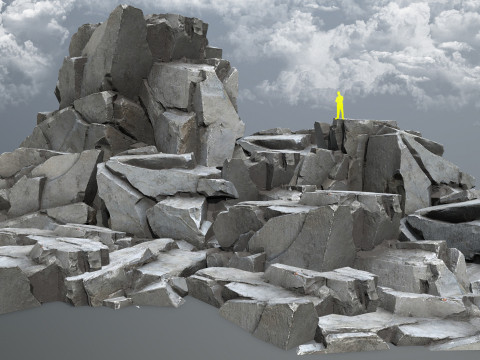 Cliff rocks Modèle 3D