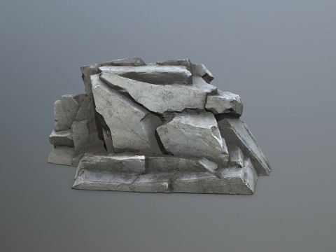 Cliff rocks 3Dモデル