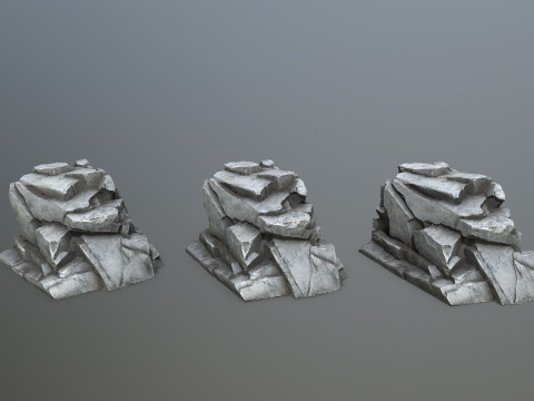 Cliff rocks 3Dモデル