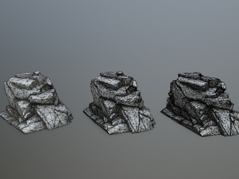 Cliff rocks 3Dモデル