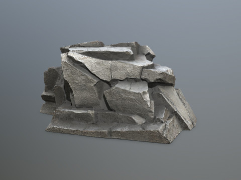 Desert rocks 3D Model