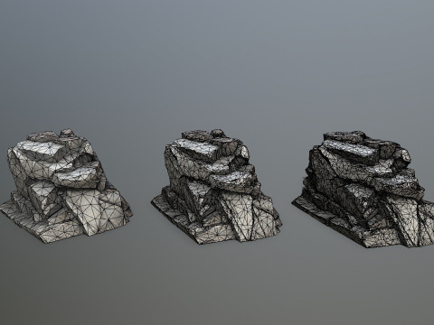 Desert rocks 3D Model