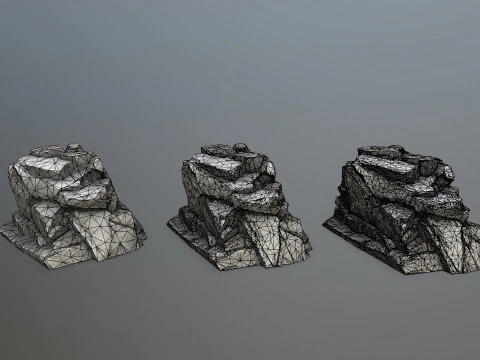Desert rocks 3D Model