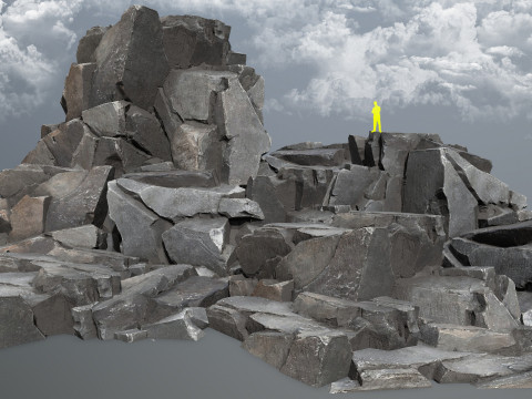 Cliff rocks 3D मॉडल