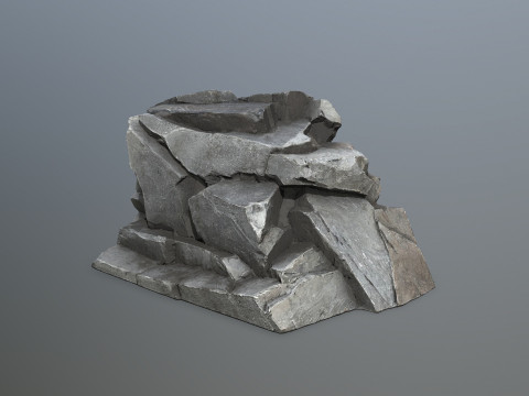 Cliff rocks Modello 3D