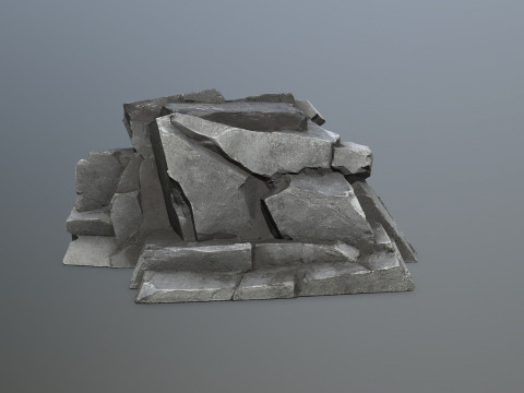 Cliff rocks Modello 3D