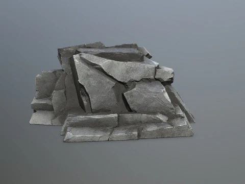 Cliff rocks 3D Model