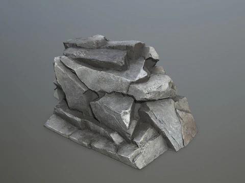 Cliff rocks 3D Model