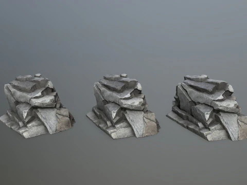 Cliff rocks 3D Model