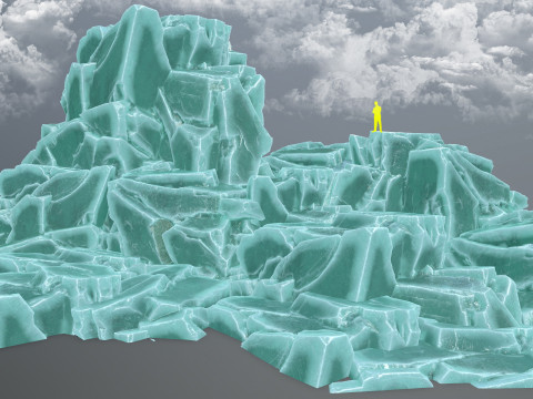 Ice rocks 3D-Modell