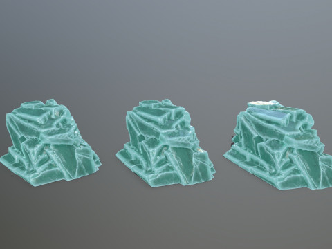 Ice rocks 3D Модель