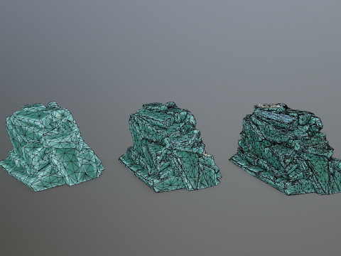 Ice rocks 3D Модель