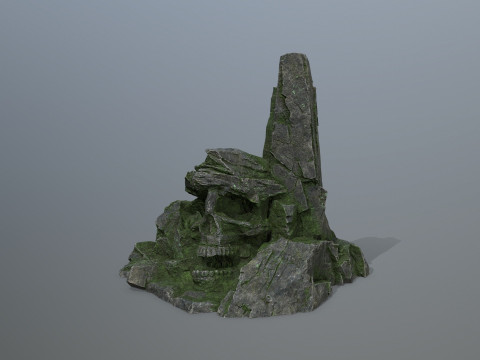 Skull Mountain Model 3D