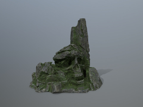 Skull Mountain Model 3D