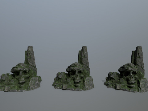 Skull Mountain Model 3D