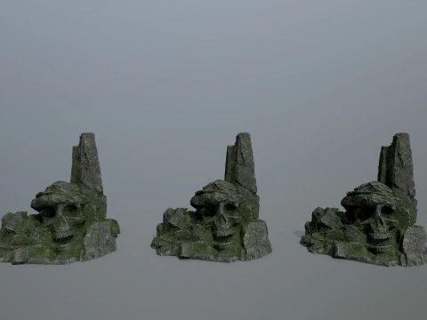 Skull Mountain 3D Model