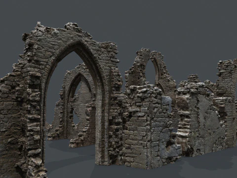 Ruin Gate 3D Model